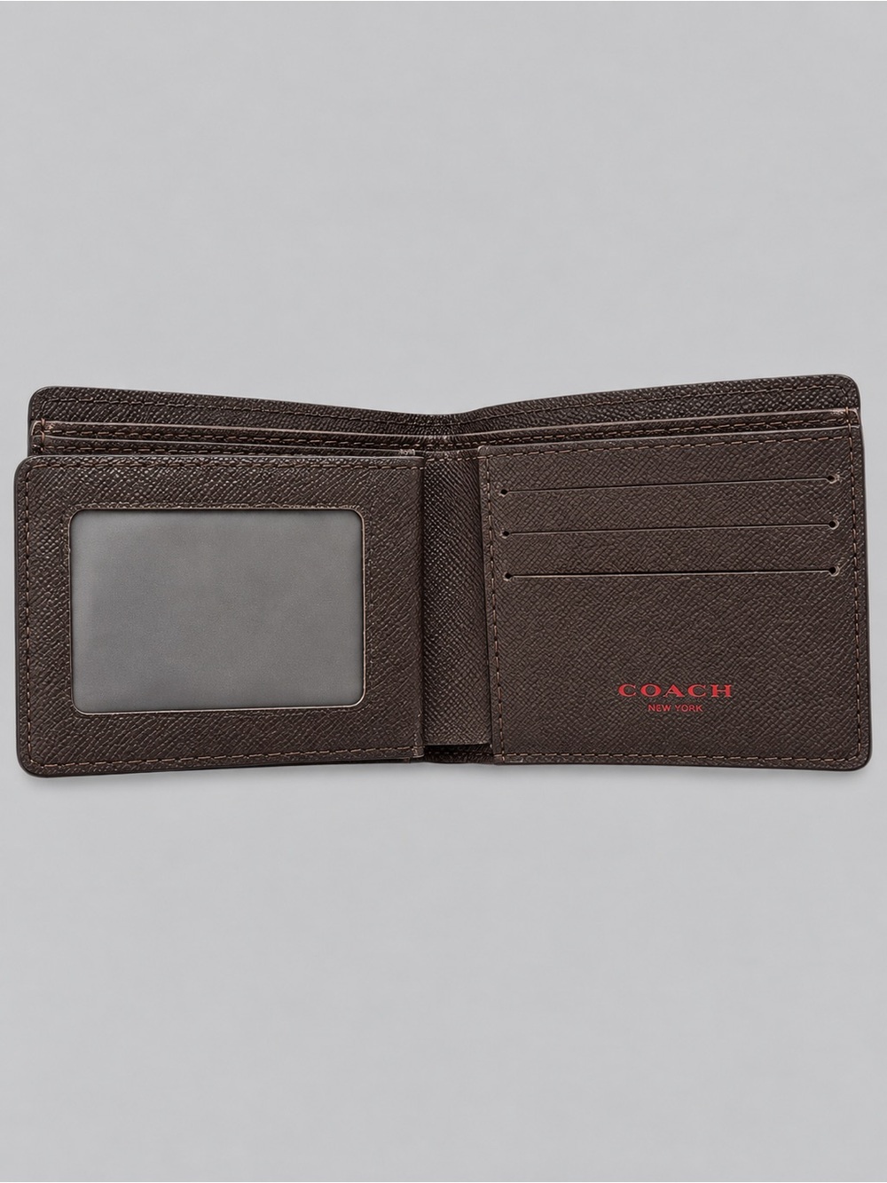 Signature Pattern Bi-Fold Wallet - Brown - Picture 2 of 4